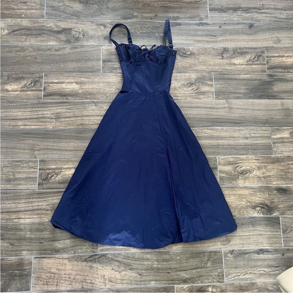 CARMEN defected (see photos) French Navy Bustier Sundress XS. - Picture 6 of 13